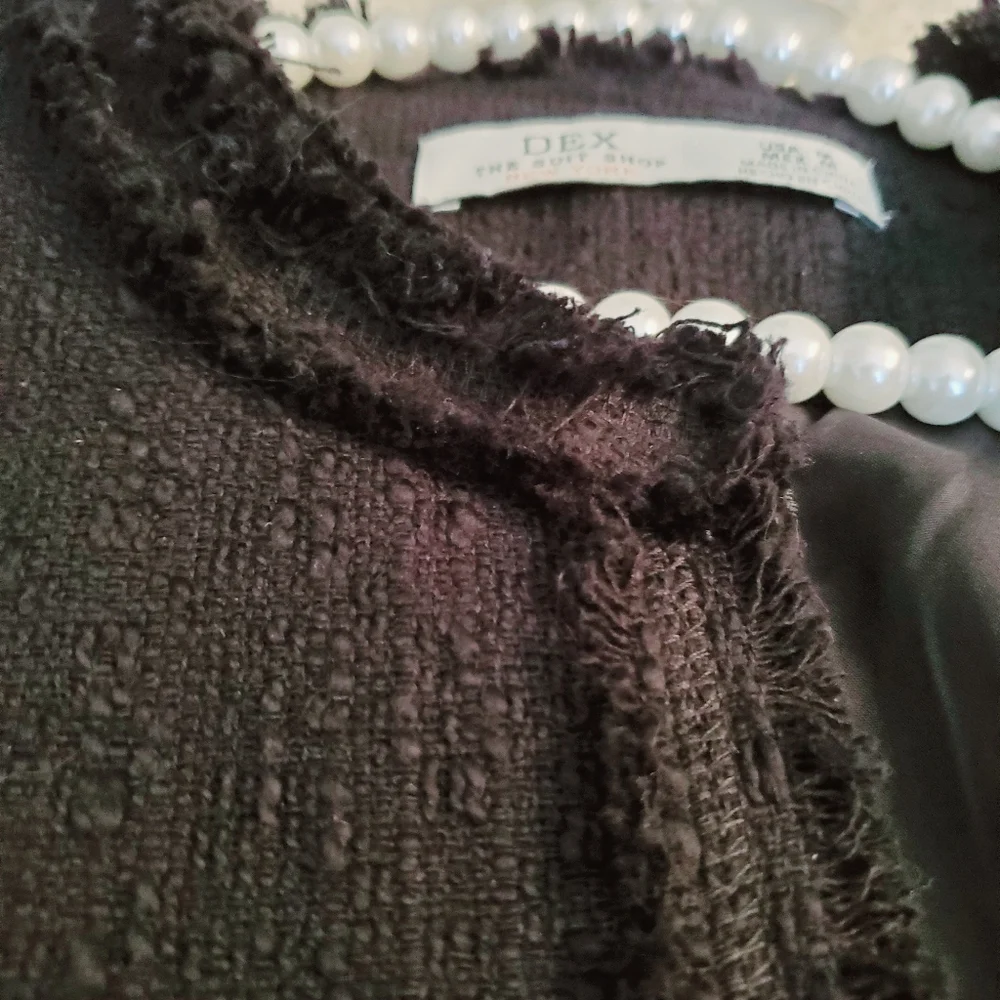 Classic black tweed coat - Picture 5 of 10